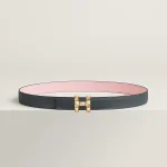 H Infini belt buckle & Reversible leather strap 24 mm - Image 2